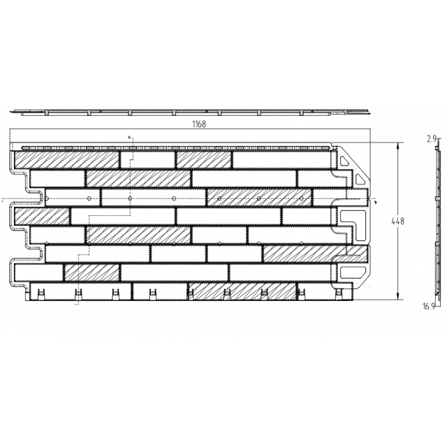 Фасадная панель ПВХ Альта-Профиль Кирпич-Антик Рим